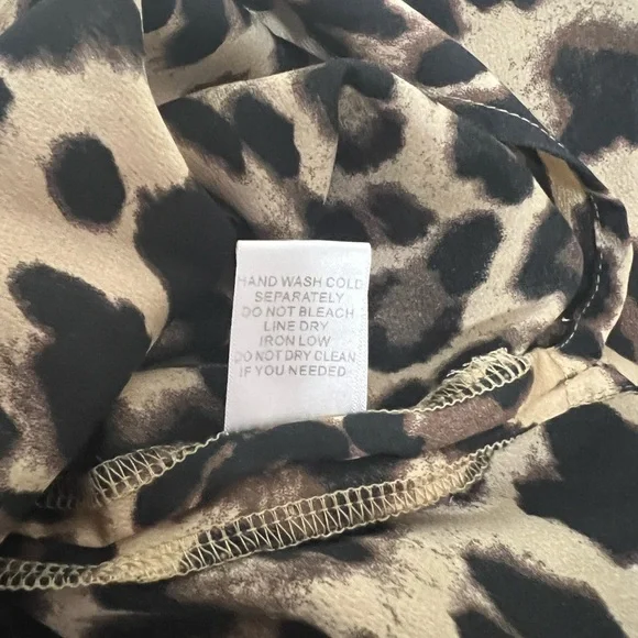 Forever 21 Super Sexy Leopard Maxi Slip Strappy‎ Date Night Dress Size Small - Picture 13 of 15